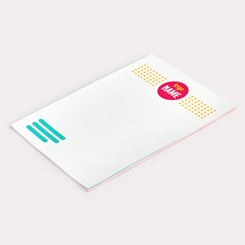 2000 vel briefpapier A4 drukken, enkelzijdig op 120 g wit