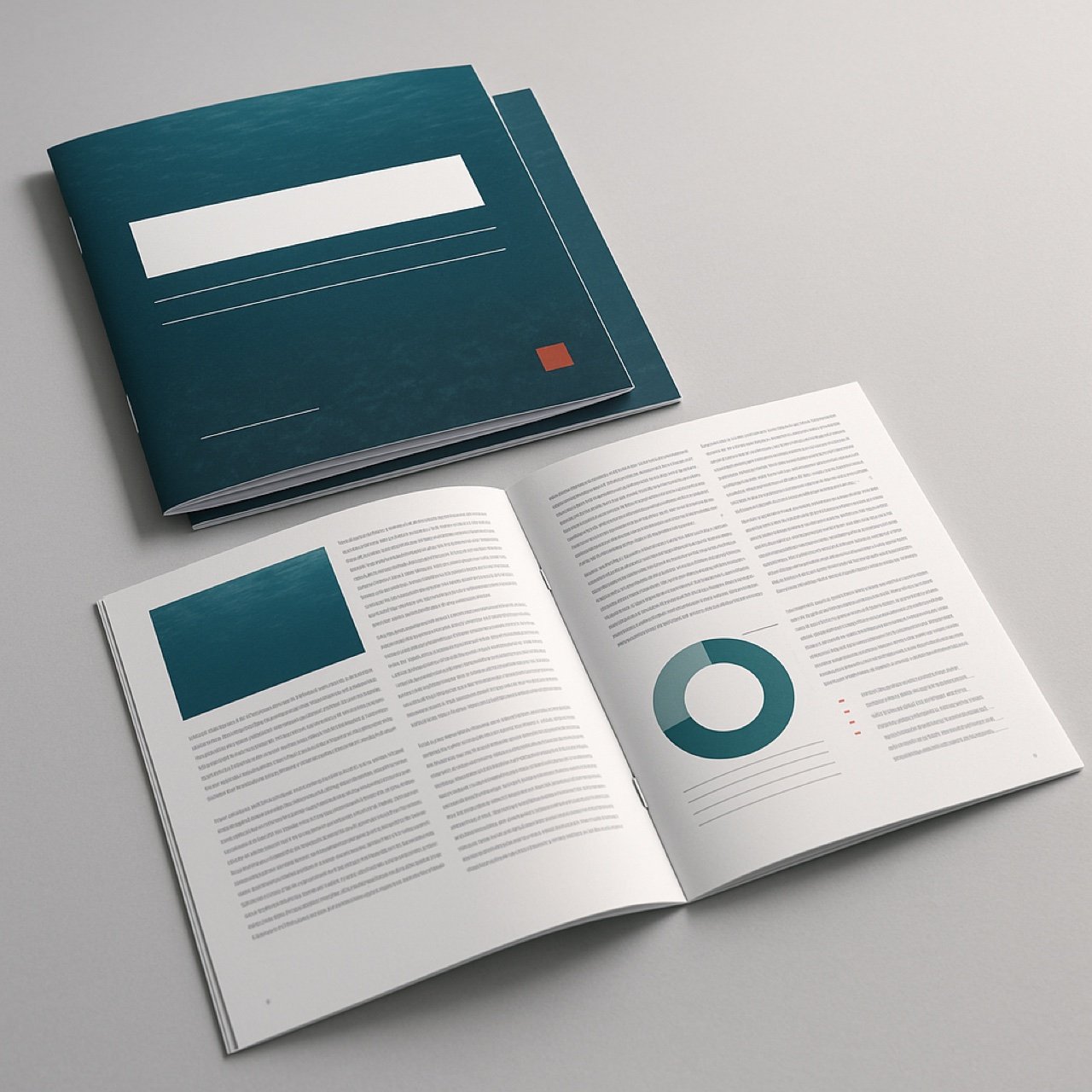 Brochures A4 geniet, 16 pagina's met omslag, 50 stuks