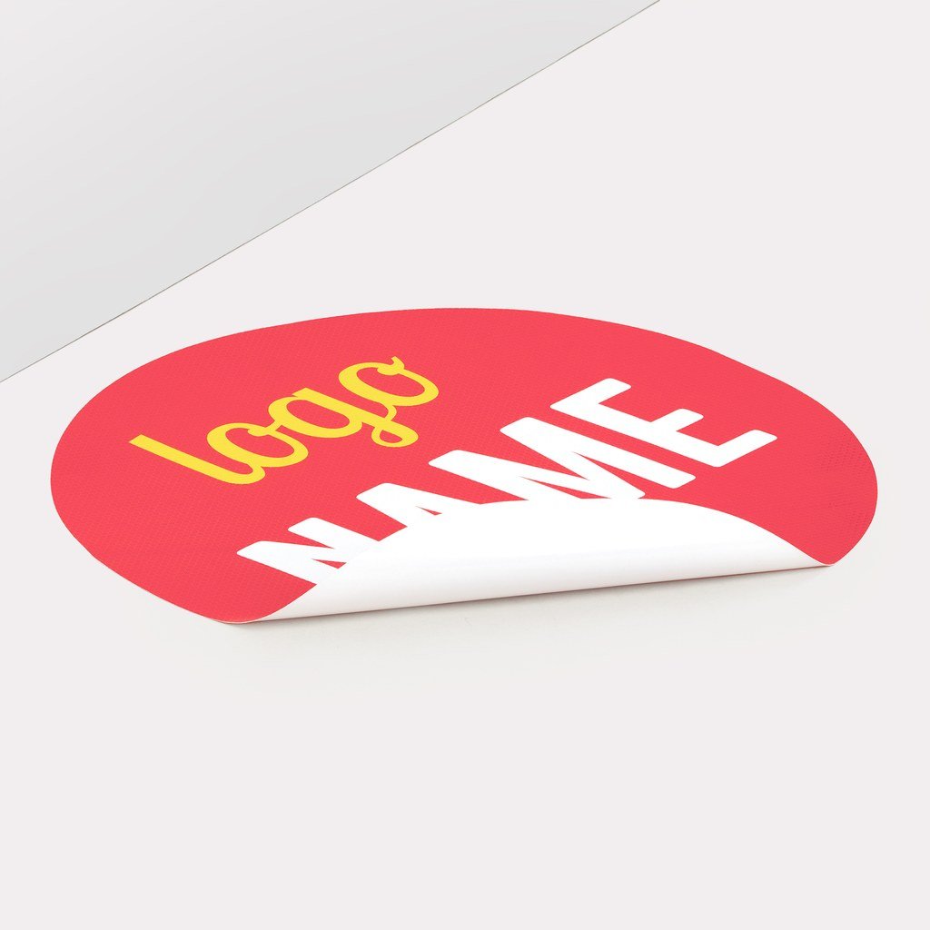 100 ronde stickers 100 mm drukken, op vorm gesneden