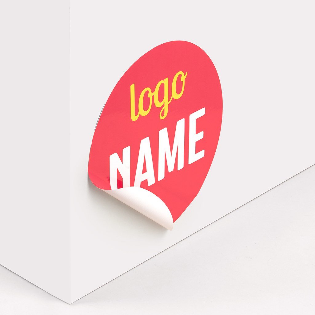 1000 ronde stickers 75 mm drukken, op vorm gesneden
