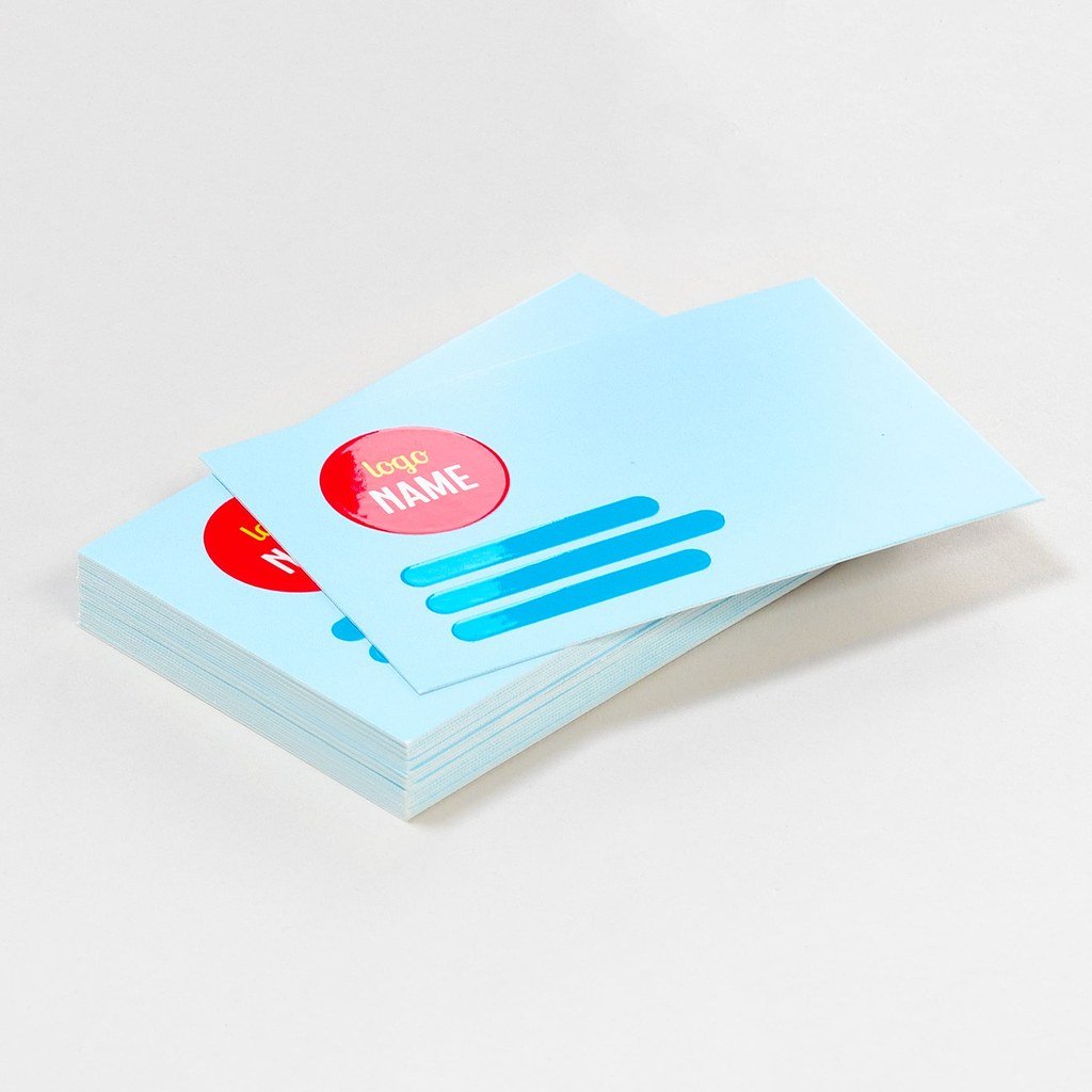 250 visitekaartjes drukken, 85 x 55 mm liggend dubbelzijdig op 350 gr MC Silk